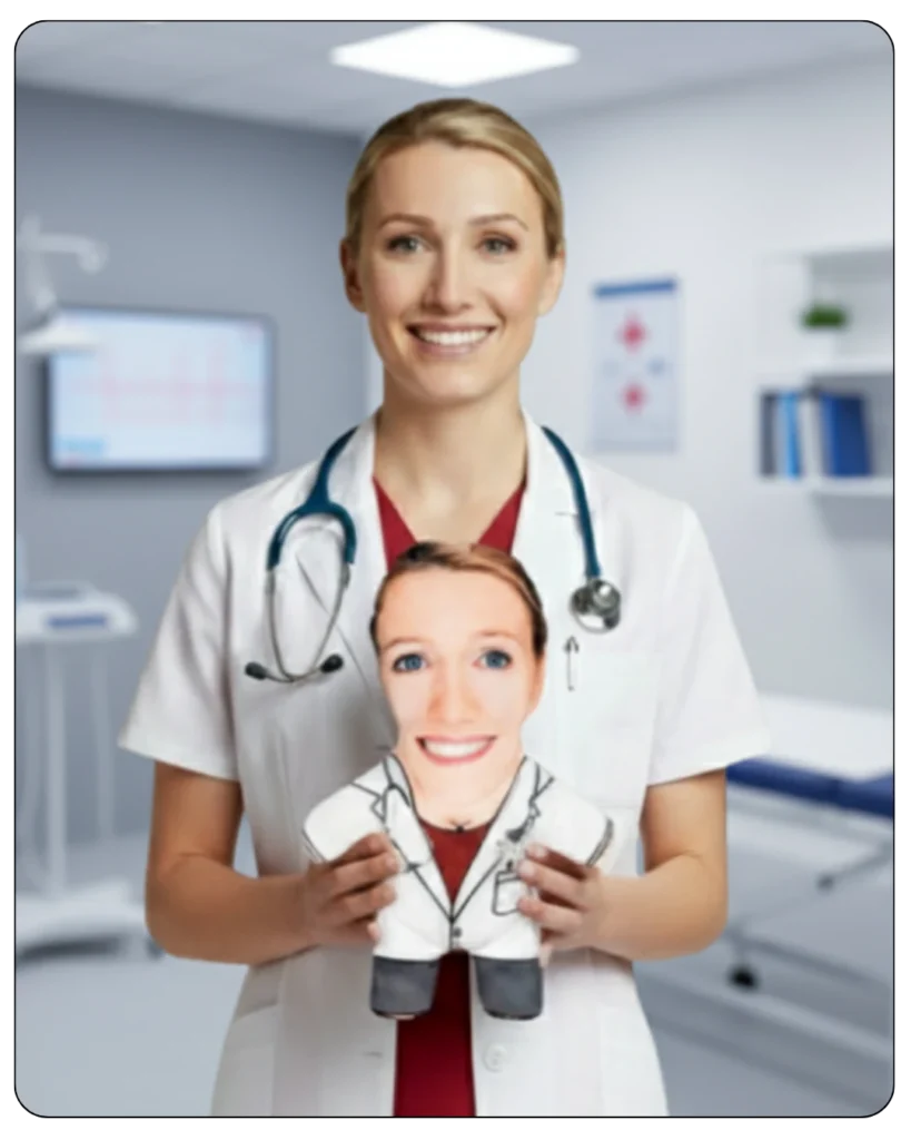 Μαξιλαράκι Mini Εγώ με επαγγελματική στολή ή θέμα