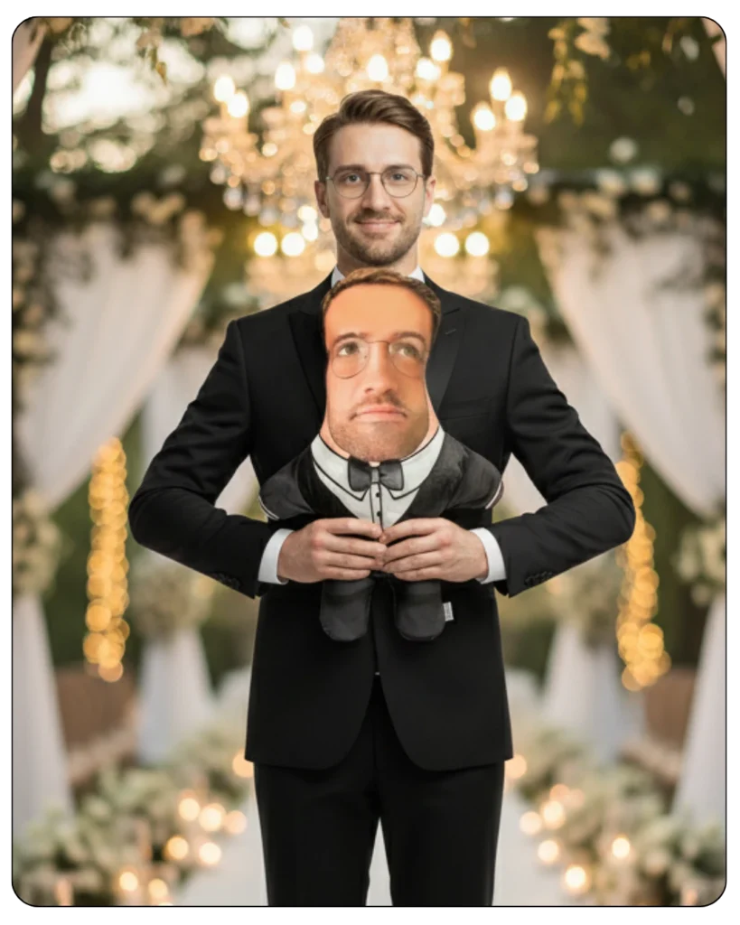 Μαξιλαράκι Mini Εγώ γάμου ή επετείου με φωτογραφία