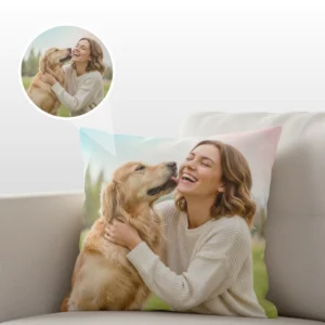 Μαξιλάρι με φωτογραφία κατοικιδίου – προσωποποιημένο δώρο για λάτρεις των ζώων